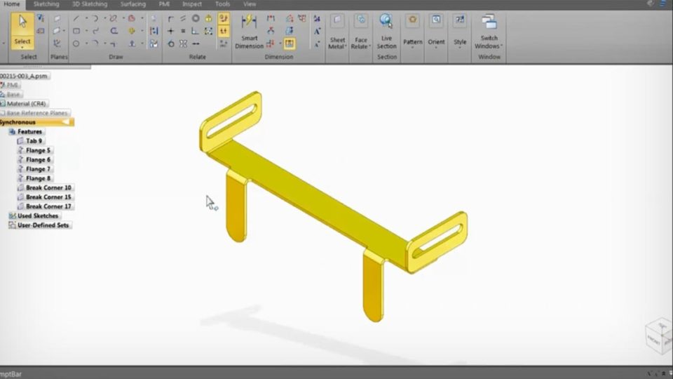 Sheet Metal Design in Solid Edge