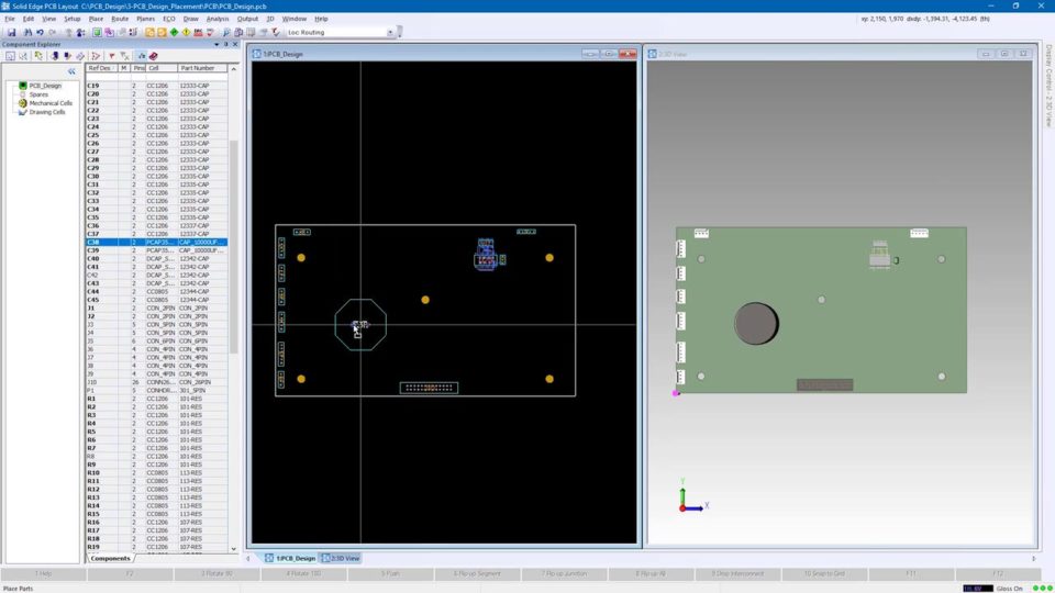 PCB Design in Solid Edge 2020