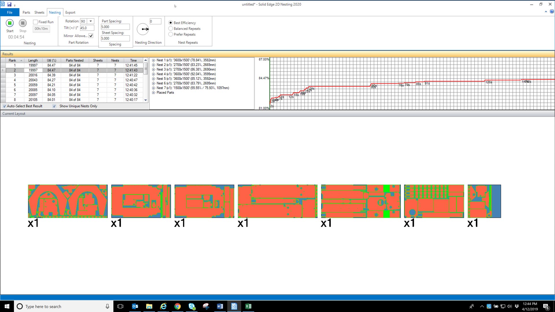 2D Nesting ComputerAided Manufacturing Solid Edge