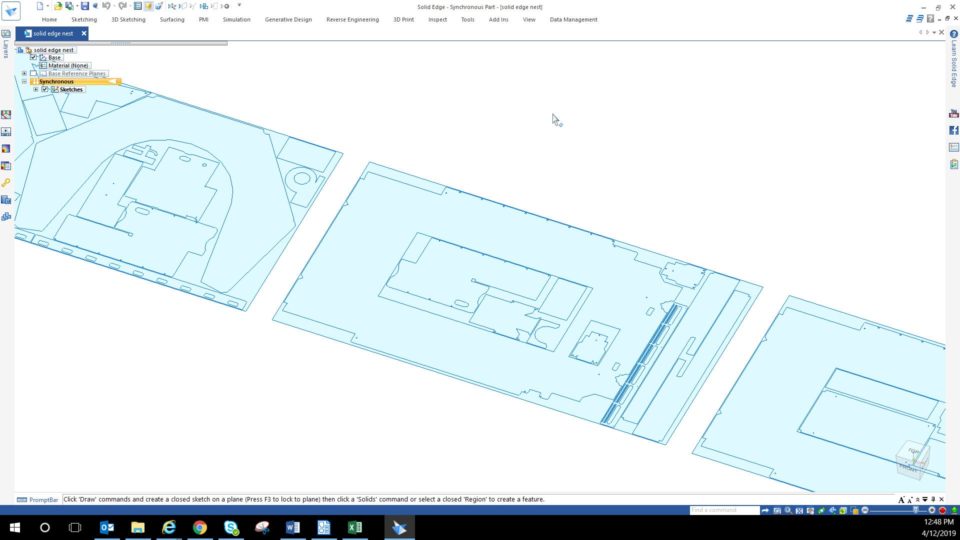 2D Nesting ComputerAided Manufacturing Solid Edge