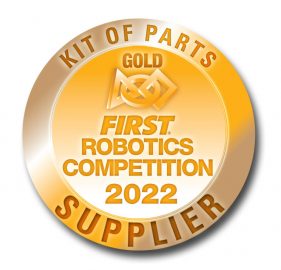 FIRST Robotics Kit of Parts Supplier Gold Medal 2022