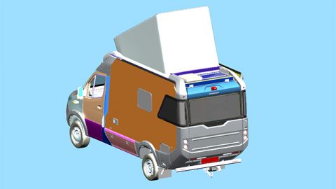 JT2Go viewer image of a camper van design
